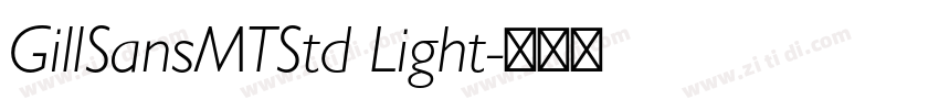 GillSansMTStd Light字体转换